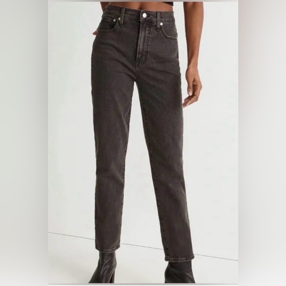 Madewell The Perfect Vintage Crop Jean in Washed Black Sz 28 EUC - Picture 5 of 8